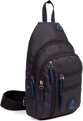 Linen Cross Bag With Headphone Outlet Waterproof Chest Bodybag Backpack