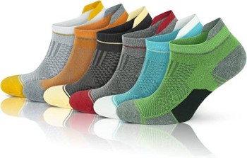 GoWith 6 Pcs Colorful Bamboo Sports Performance Boxed Set Men's Booties Socks 3151-3152